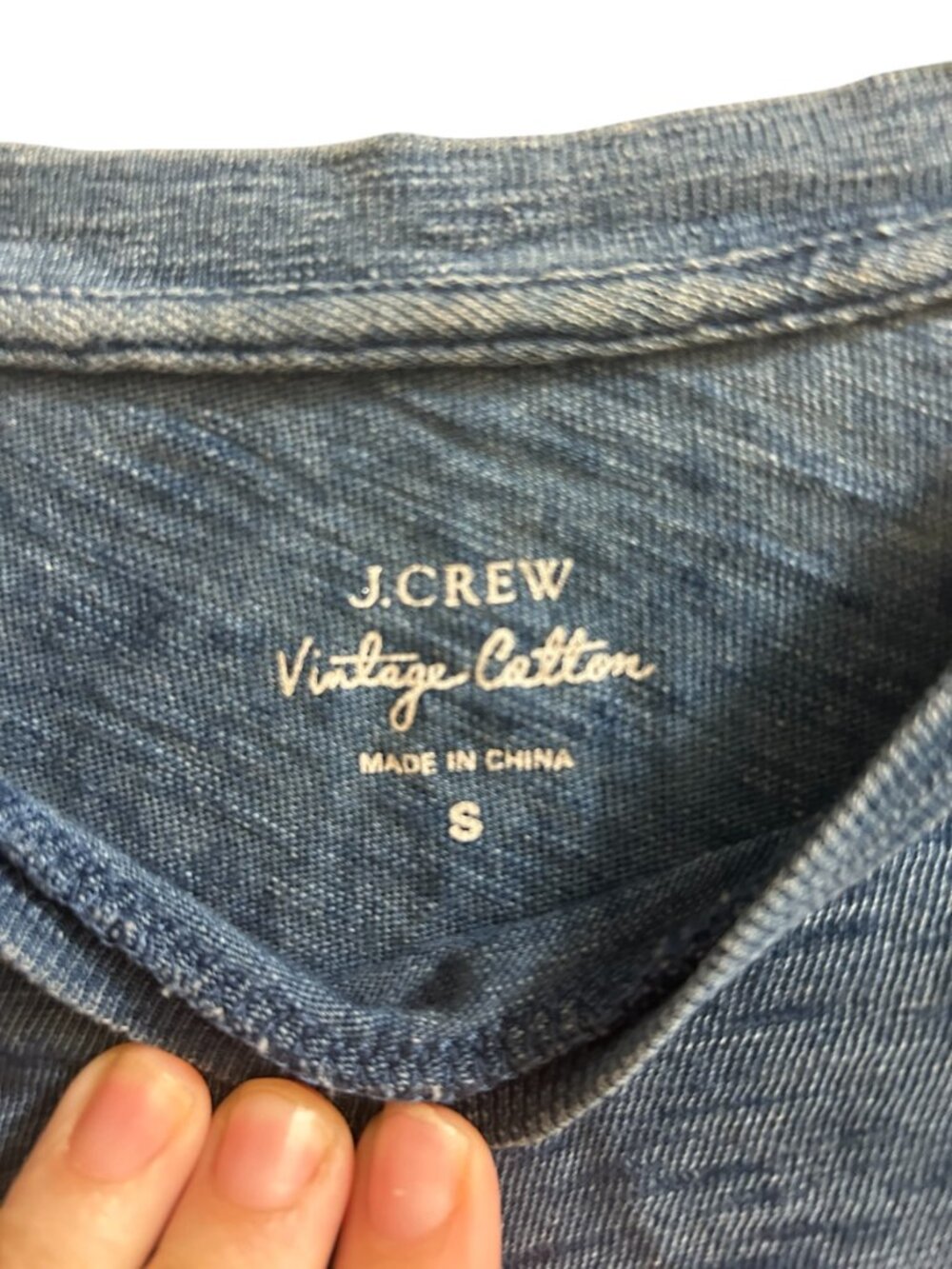 J.Crew Vintage Cotton Tee Shirt Size Small Soft Casual Basic - Picture 3 of 7